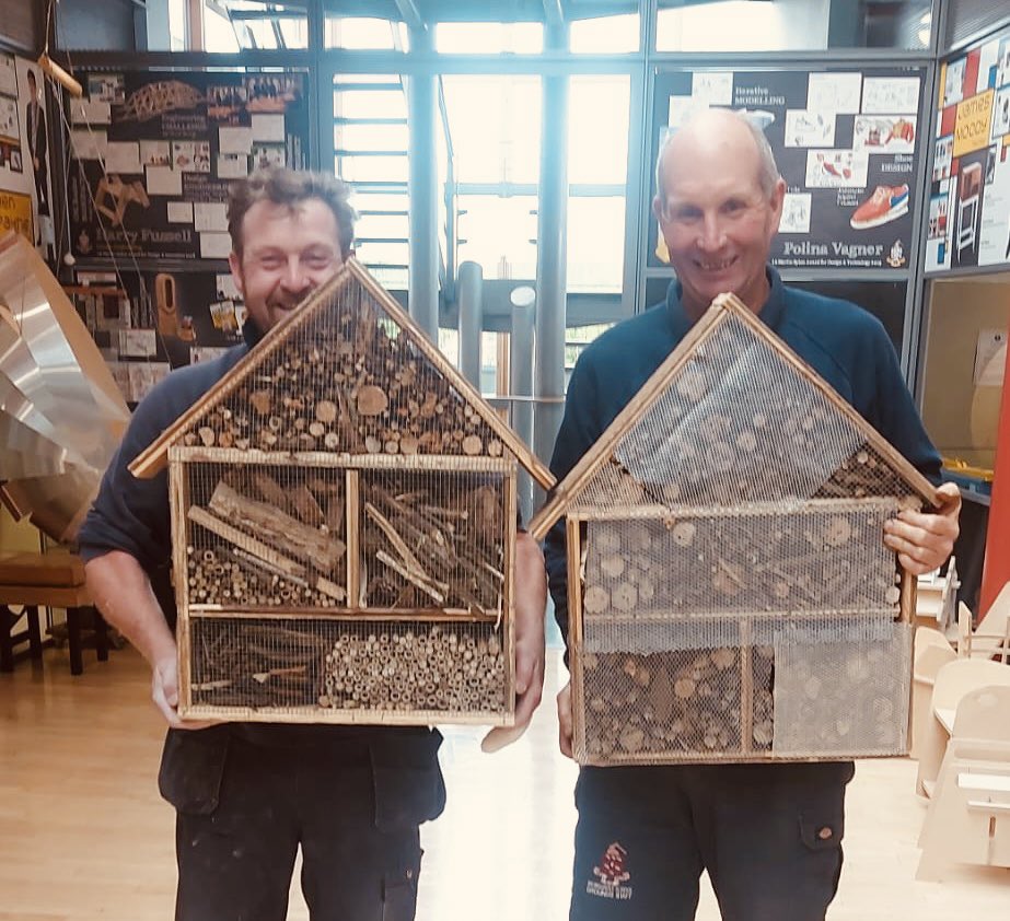 BromsSchool's tweet photo. Our Bromsgrove Service Design Technology students have made two ’Bug Hotels’ which will be placed around the School by our Grounds team to enable insects and mini-beasts to thrive. #BromsService #BromsDT #OutdoorLearning https://t.co/WupfgLPqsR