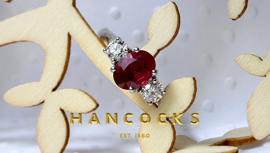 A ruby is a gift of love and is often considered the most romantic of gem stones.  Its warm vibrant red colour is the perfect contrast to the sharp brilliance of the diamonds. A beautiful ring, presented with love for ever. Details hancocksjewellers.co.uk/product/vibran…
#ruby #rubyanddiamond