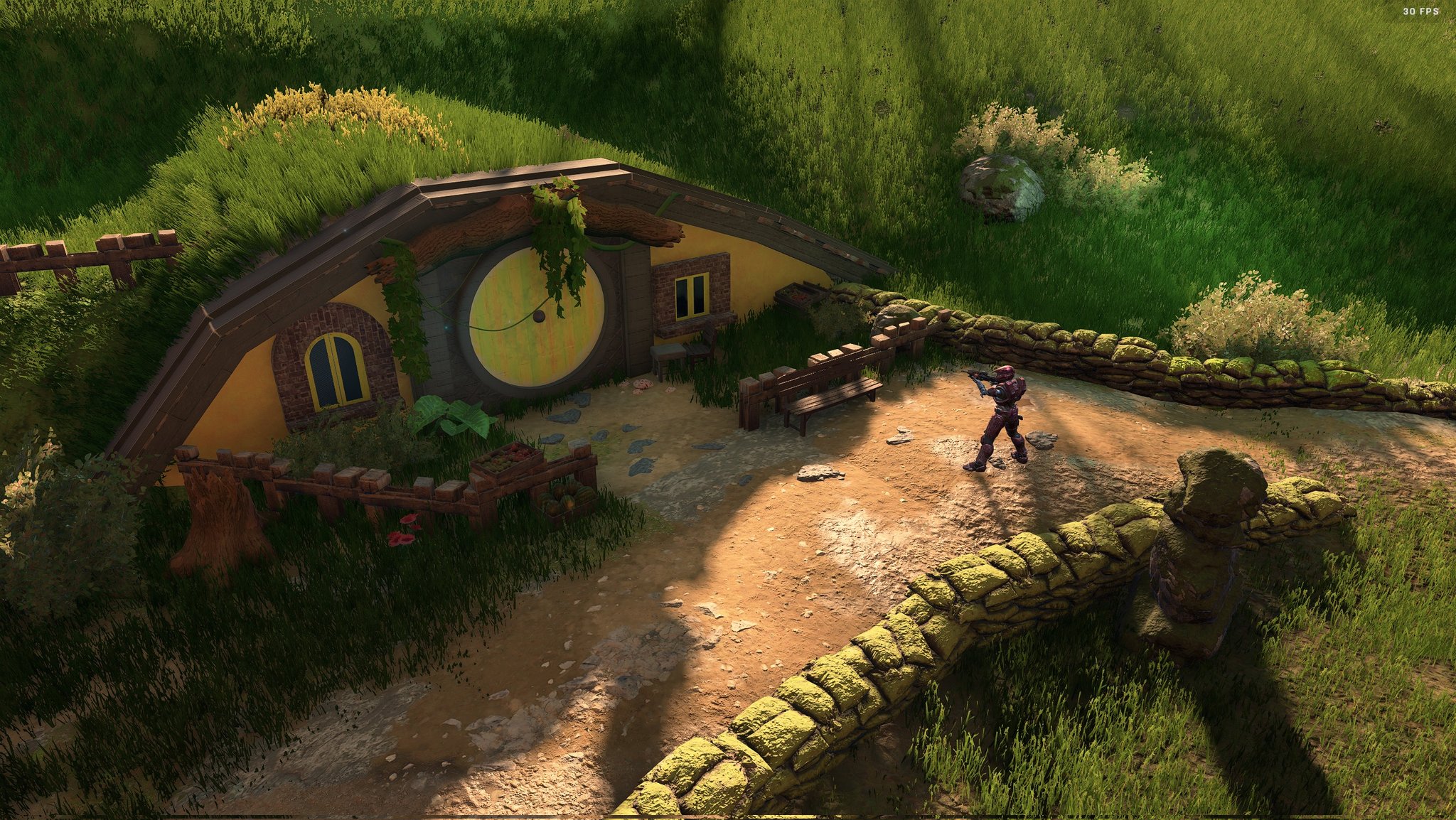 Hobbiton de El Señor de los Anillos en el modo Forge