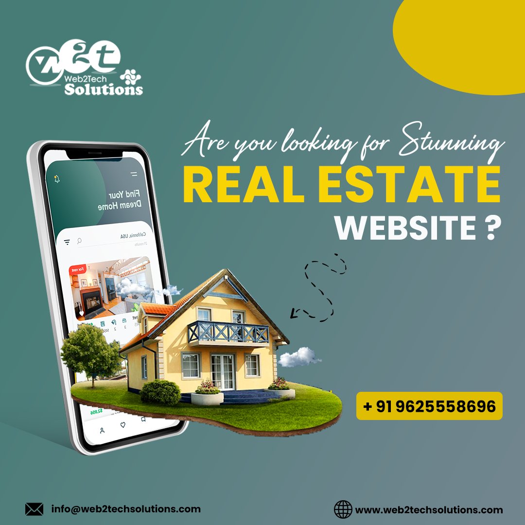 w2tsolutions's tweet photo. Build an impressive real estate website with industry professionals. Keep your Business land secure and ahead of the competition with Web2Tech Services.

To Know More
Visit at - https://t.co/o1vZXtf1m0

#webdesign #webdesigning #webdesignservices #Digitalmarketingagency #Web2Tech https://t.co/B1ByXrXIHQ