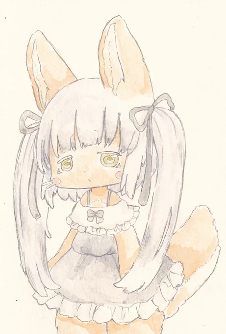 ツインテナナチちゃん。夏の終わりのデート服。#イラスト #メイドインアビス #Madeinabyss 
