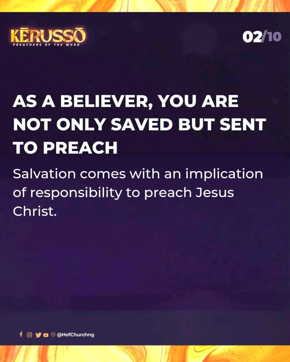 HoFChurchNG's tweet photo. You're a born preacher in Christ.
#HoFSermonNote #StrongerBelievers #HoFChurchNG https://t.co/VOn1Xfr5nI