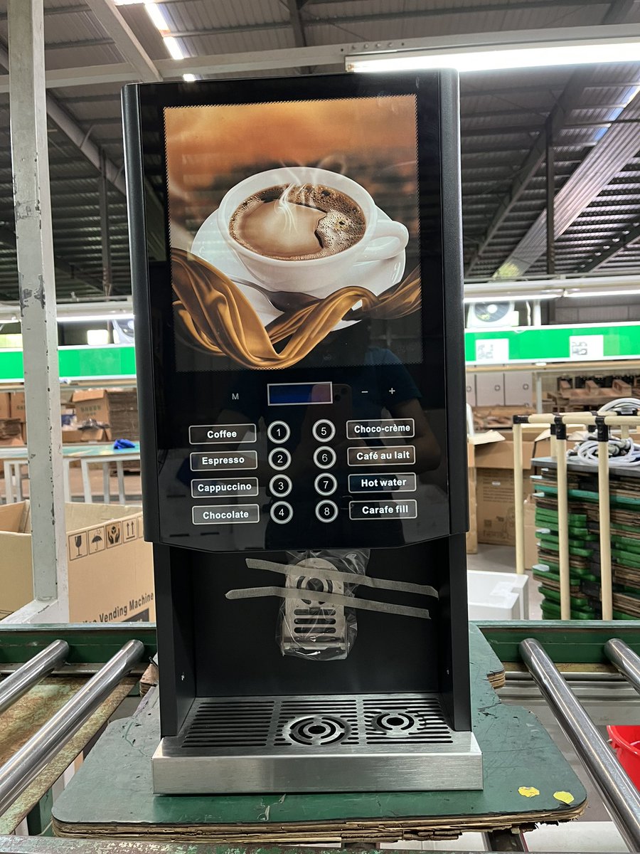 EllieChan15's tweet photo. 4 canisters for instant coffee/sugar/milk/chocolate powder to make 8 flavors : espresso, cappuccino, Americano, latte, chocolate…
Model: SC-71104
Top-selling in stock NOW!
#espresso #coffee  #coffeelover  #vending_machine https://t.co/WG0S76i3di