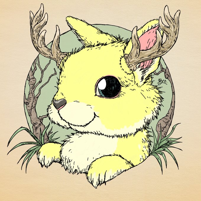 HelloToday's #cryptoluckybunny is...『Crypto lucky bunny』 No.12 deerOwned by Tweeb0#deer #鹿 #うさぎ #NFT#nftcollector #NFTart#NFTCommunity #NFTartist  #NFTs #NFTcollectibles # 