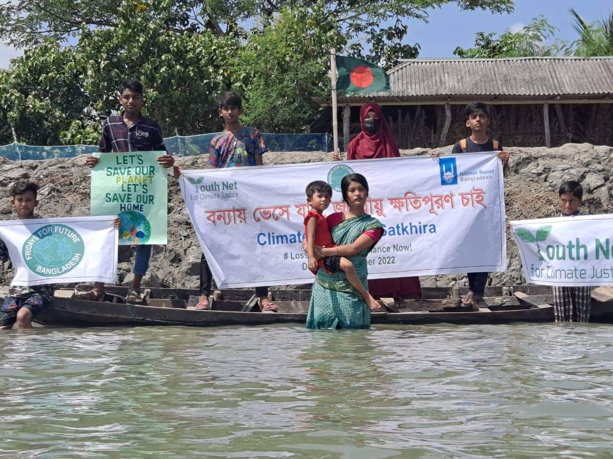 Global Climate Strike in Satkhira! 
✅ loss & damage,Finance now‼️
#PeopleNotProfit 
#globalstrike2022sep 
#ClimateActionNow 
#fridaysforfuture 
#climatejustice 
#ClimateEmergency 
#ynsyl_we_are_unique 
#YouthNet
#
@GretaThunberg