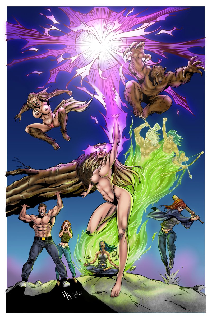 geri_lou's tweet photo. NSFW 🔞
Another Colored Version  Cover for the upcoming campaign for #KnoxCountyComic Colored by @geri_lou  with the help of my son @rho_art  amazing talents on the Glow effects. https://t.co/616Qu8JpzC