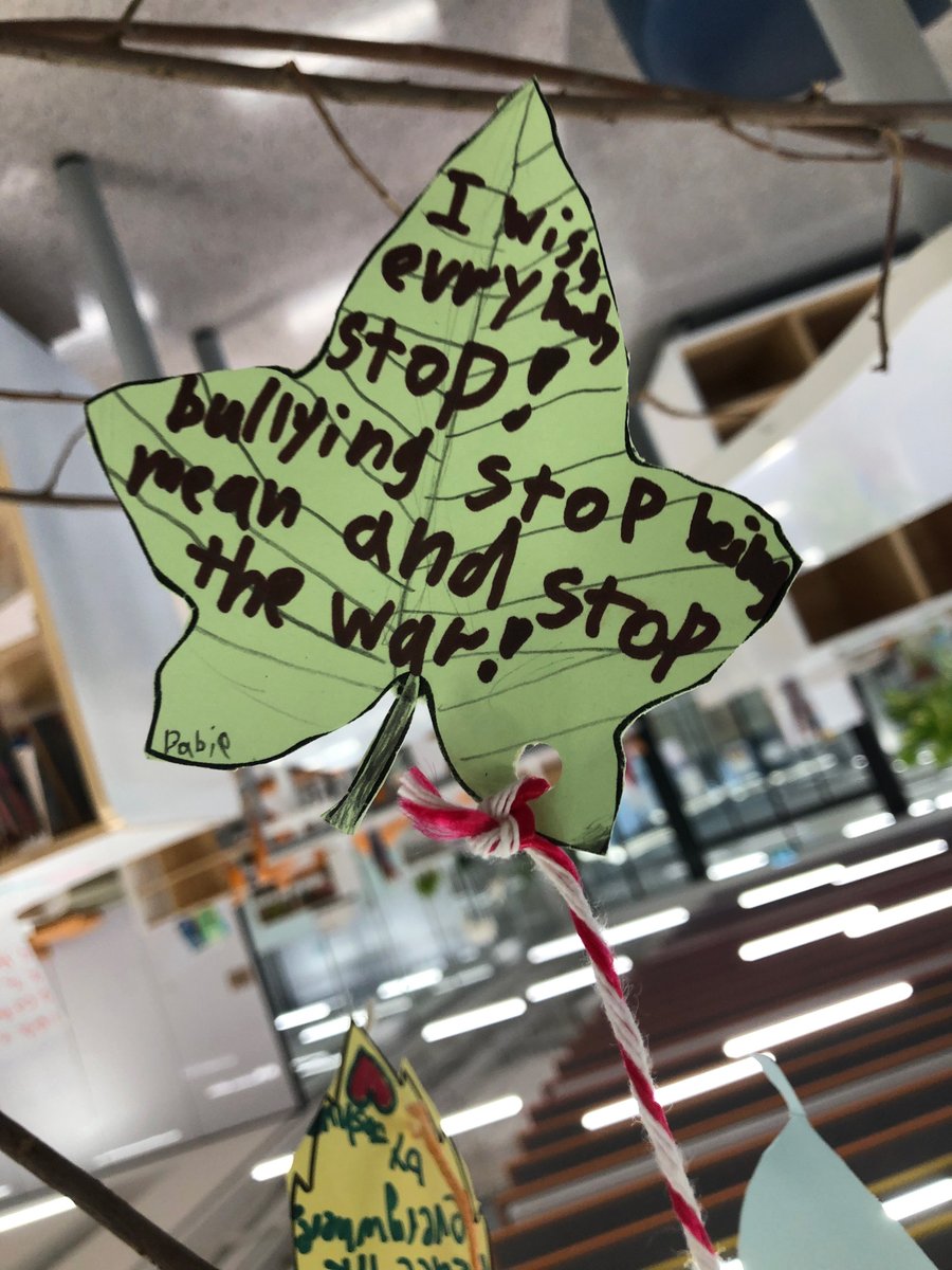 versoschool's tweet photo. To commemorate the Intl Day of Peace on 21 Sept, our C3-4 learners created a peace wishing tree, marking day 1 of setting their intentions for a peaceful year,reflecting on how they can create a more peaceful environment (within ourselves&in our communities)
#versoschool #versoLL https://t.co/t7hwFbl7Jc