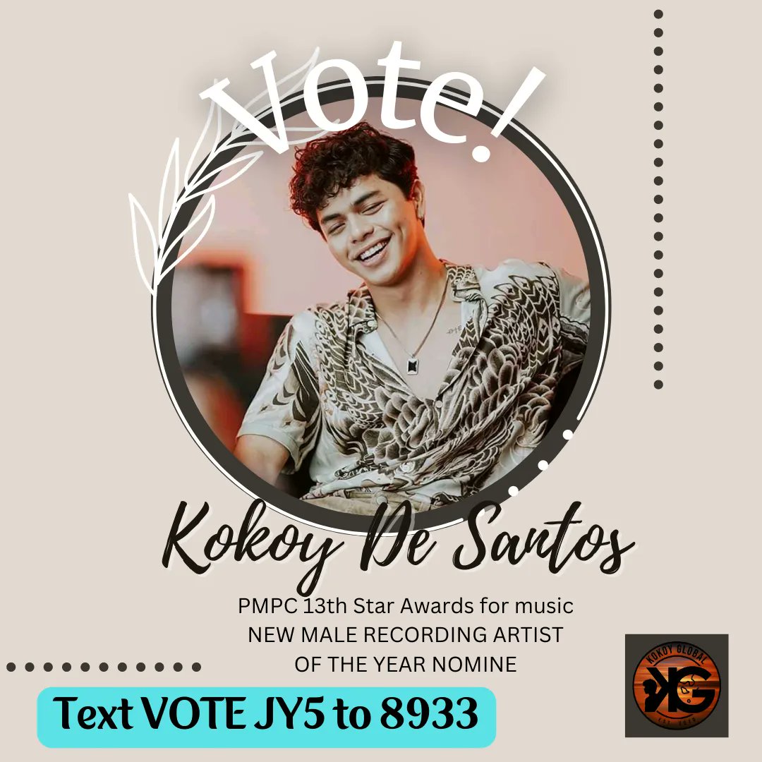 KG__Cavite's tweet photo. Parang kailan lang, ni-release ang very first single ng lodi ng bayan Kokoy De Santos. at Nag #1 sa Twitter ang release ng “Lagi Lagi”.
Ngayon, nominated si Kokoy as NEW MALE RECORDING ARTIST sa the PMPC Star Awards for Music!
See instructions below. Let’s go, Kolokoys! Vote na! https://t.co/LCuXPVotOi
