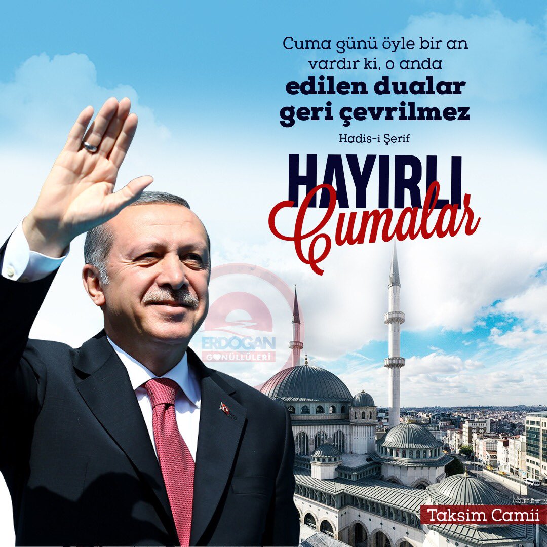 O zaman şöyle bi dua edelim Allah Recep Tayyip Erdoğan'ı başımızdan eksik etmesin de Türkiye'yi daha iyi yerlere getirsin. Hayırlı Cumalar.
