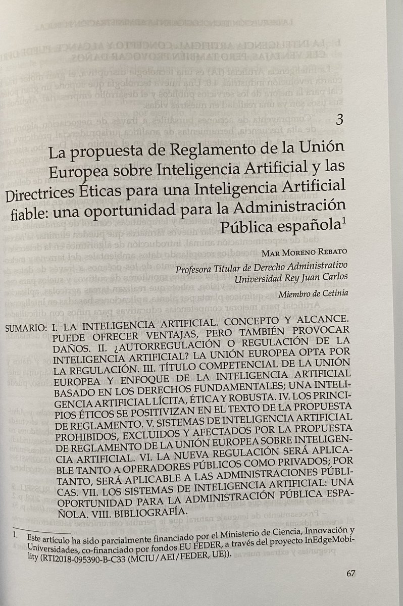 ia_osp's tweet photo. 👉Día 3. @MarRebato ilustra “Los retos de la propuesta de reglamento de la UE sobre IA”. Señala que “Los principios éticos se positivizan en el texto de la propuesta de reglamento (autonomía humana, prevención del daño, equidad y explicabilidad)” @derecho_uca @aepda @FSJS_URJC https://t.co/6rQUjfLb9G