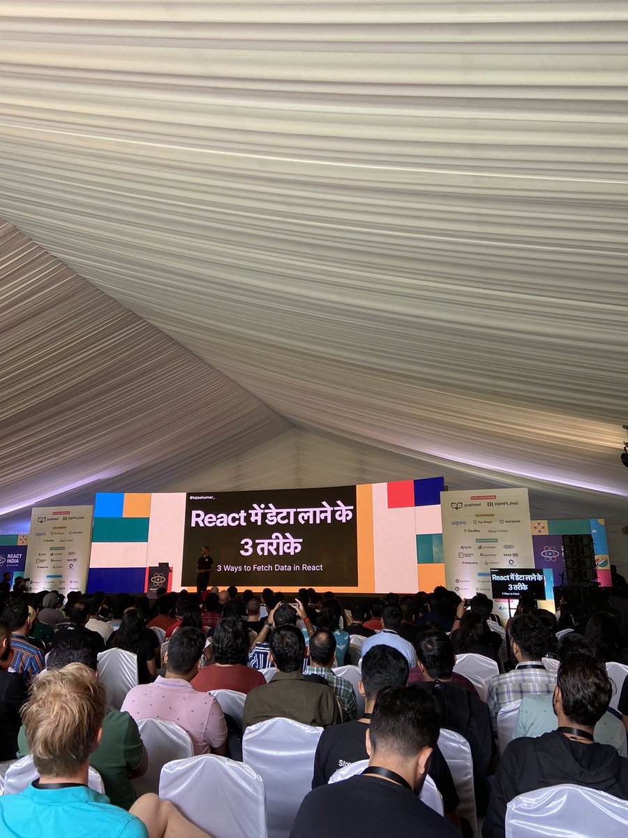 yomeshgupta's tweet image. Super energetic @TejasKumar_ 🔥 🔥@react_india #reactindia2022