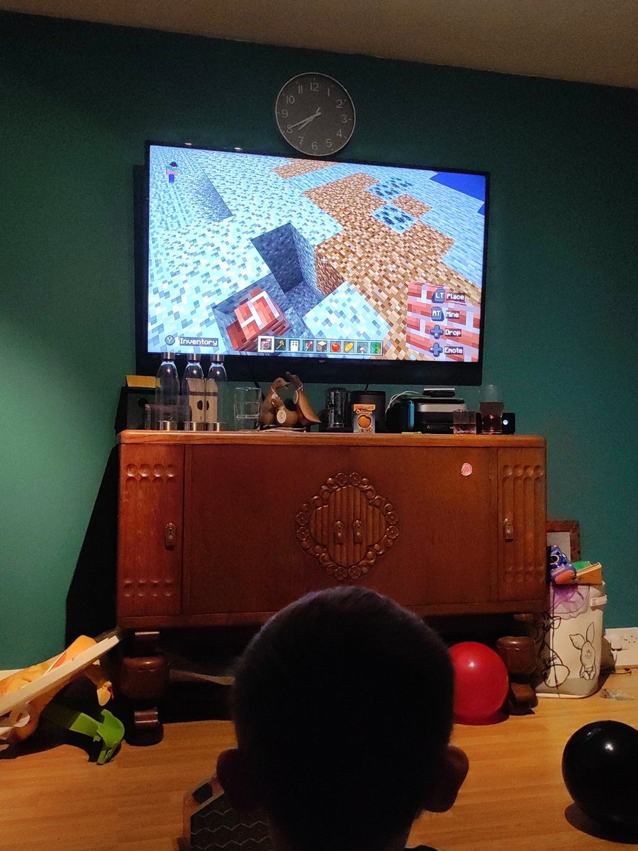 When your son buys you a birthday present.

Kind of think it was more for him...

<a href="/Minecraft/">Minecraft</a> is strangely addictive