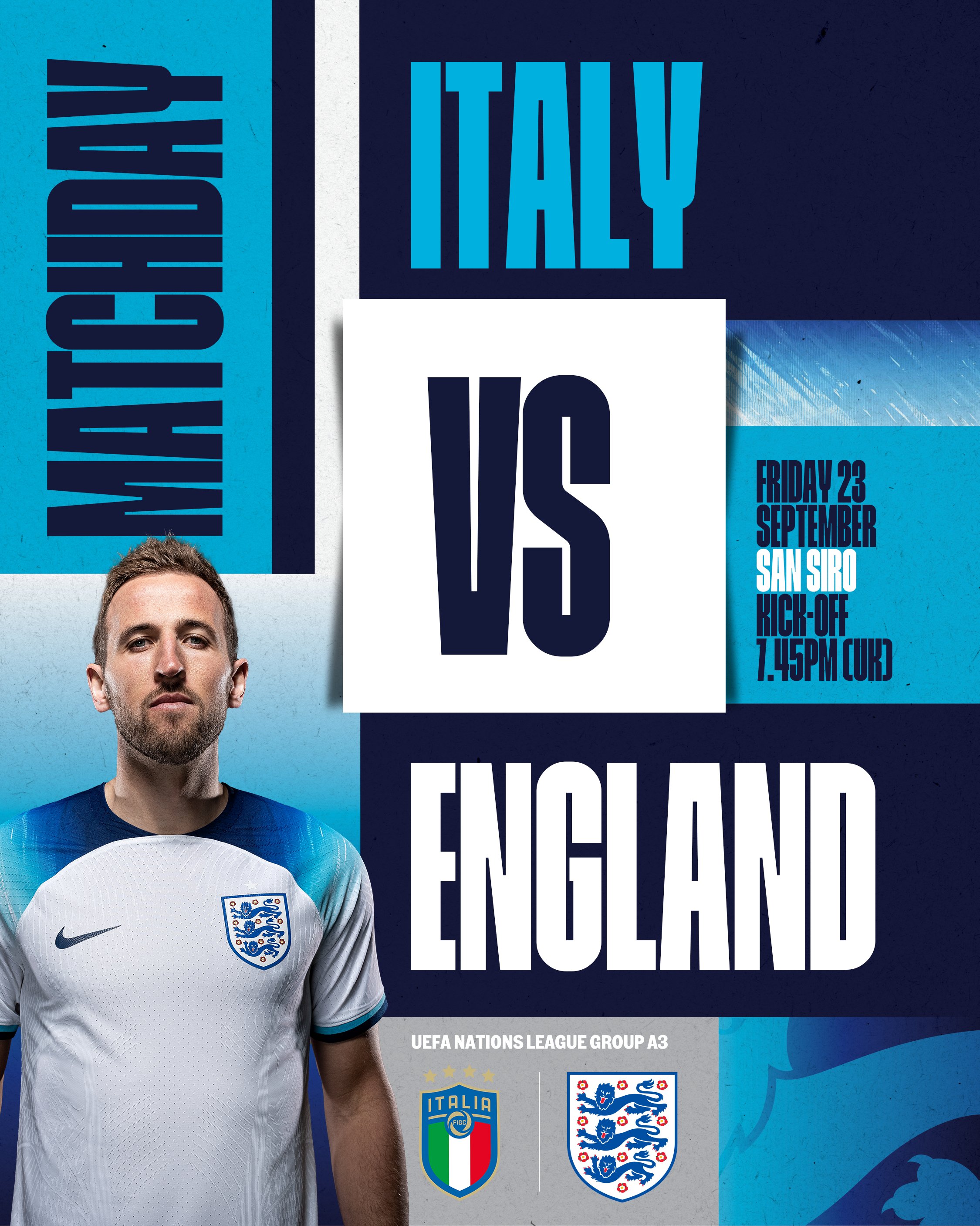 İngiltere maç afiş İtalya