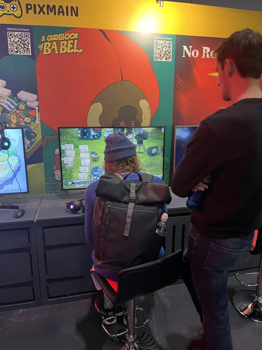 GoBabelgame's tweet photo. The first day at #EGXLondon, what an amazing experience! And if you are going to EGX this weekend, find us at @pixmain's booth RZ53 to join the joy with us!
#gobabel #indiegames #EGX2022 https://t.co/SekQCl18Xk