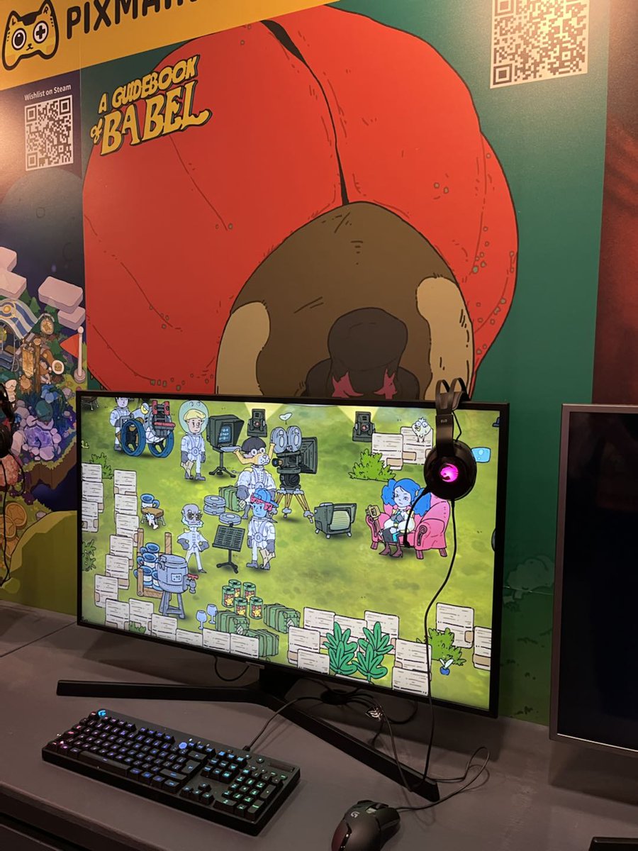 GoBabelgame's tweet photo. The first day at #EGXLondon, what an amazing experience! And if you are going to EGX this weekend, find us at @pixmain's booth RZ53 to join the joy with us!
#gobabel #indiegames #EGX2022 https://t.co/SekQCl18Xk