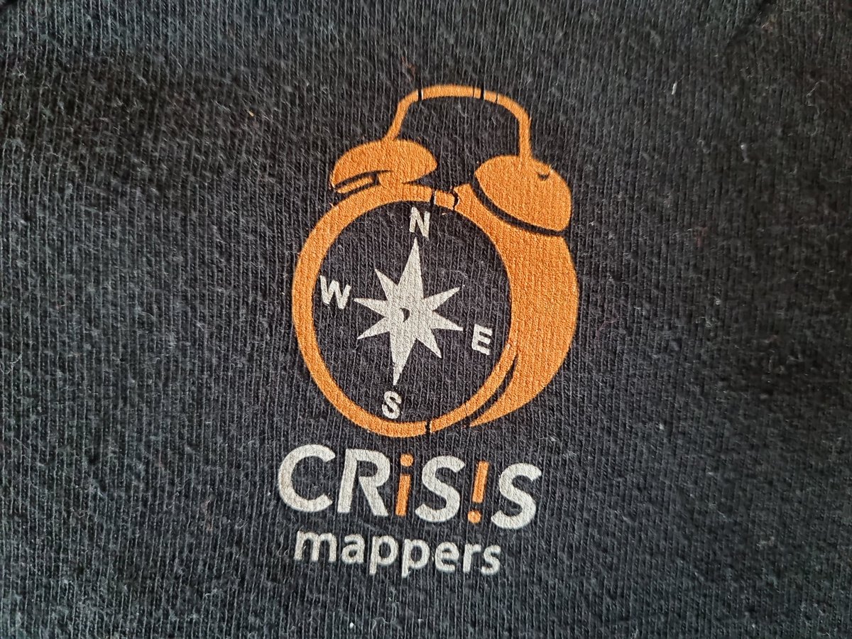 HeatherLeson's tweet image. Time to pull out an old friend of a tshirt to celebrate this network of humanitarians, civic tech, research, and business. It was the spark of so many ideas and friendships. Do you have your tshirt or a story to share? @CrisisMappers