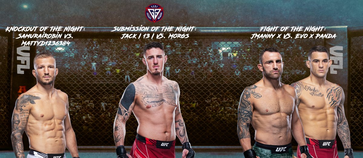<a href="/Jamiebucks1231/">Jamiebucks</a> <a href="/Statonj15/">Staton</a> <a href="/Objack_/">Jack</a> <a href="/JackxHanna/">Jack</a> <a href="/DirrtyDave859/">DirrtyDave859</a> <a href="/BerryOakle/">YelKoa</a> VFL 30 Fight Night Bonus Awards 💰

Knockout of the Night 🥊 - <a href="/SamuraiRobin23/">Samurai Robin</a> vs. MattyD1236384

Submission of the Night 😬 - <a href="/Objack_/">Jack</a> vs. <a href="/Morgs2140/">Mo(R)gs</a> 

Fight of the Night 📸 - JManny vs. evo x panda