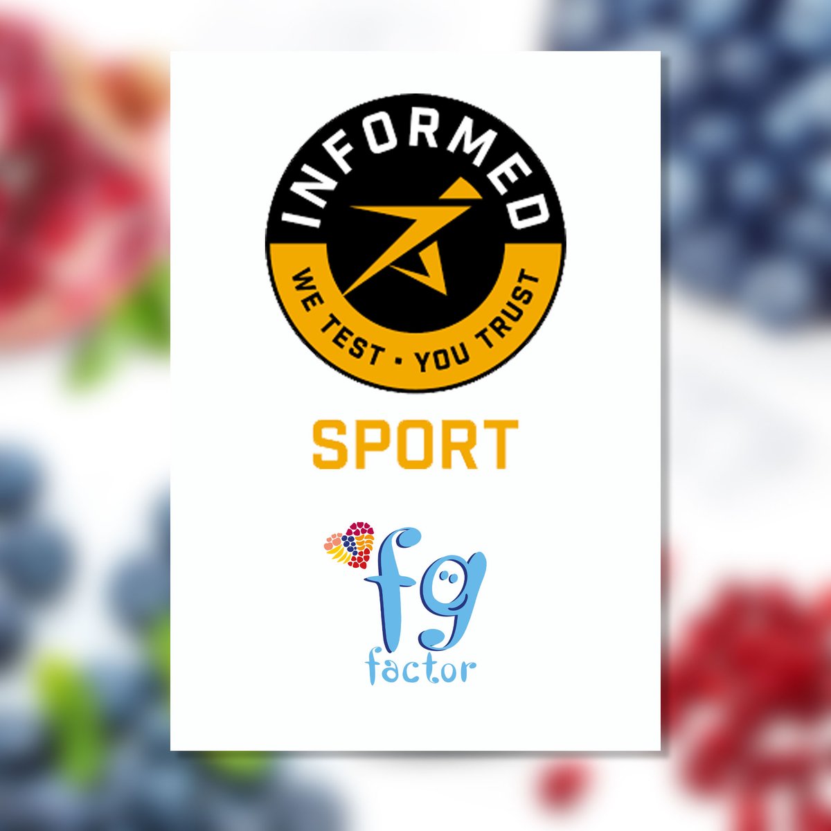 We are delighted to have renewed our partnership with informed sports. 
Established in 2008, has certified over 3,000 unique products sold in over 127 countries globally.
Discover more at sport.wetestyoutrust.com/supp.../fg-fac…