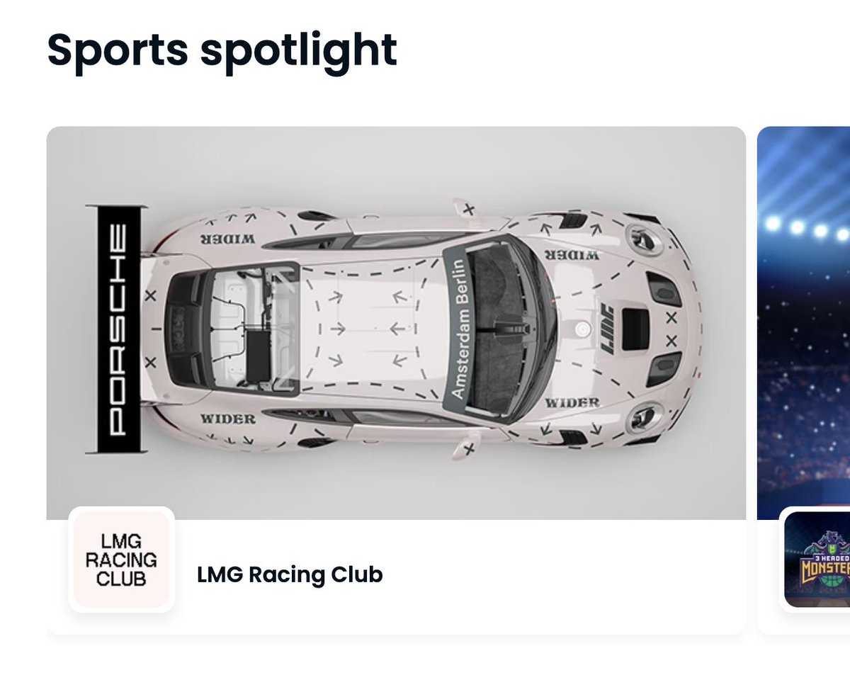 lmgracingclub's tweet photo. Guess who's featured on @opensea's homepage today? 👀 — Fridays couldn't start any better! https://t.co/KmCD4YPhYv