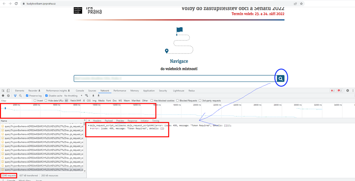 Dobrý den <a href="/iprpraha/">Institut plánování a rozvoje hl. m. Prahy</a>, našel jsem Váš super nápad  kudykvolbam.iprpraha.cz. Bohužel se ale zdá, že web nefunguje, viz obrázek. Nenašel jsem lepší cestu jak vás kontaktovat, tak to zkouším tudy. Držím palce!