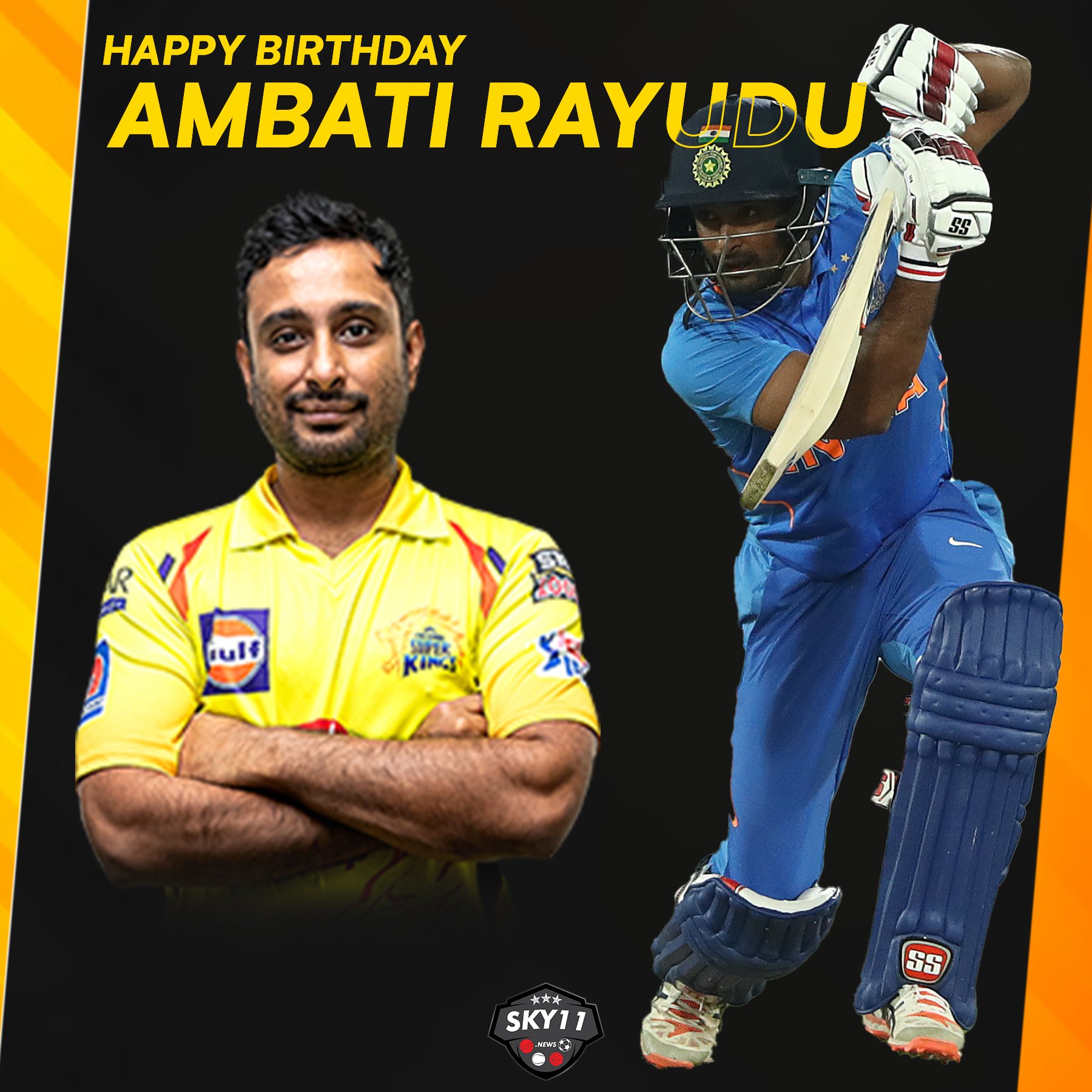 Wishing Team India batter Ambati Rayudu a very happy birthday!    