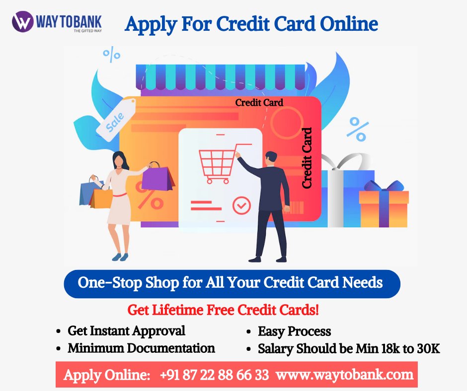 waytobankweb's tweet image. WaytoBank Provides A One-Stop Shop For All Your Credit Card Requirements. Get Lifetime Free Credit Cards with an Easy Process.

Apply Online:
Call: +91-87 22 88 66 33
Visit: waytobank.com/credit-card

#CreditCard #CreditCards #Applycreditcard #CreditcardOnline #icicicreditcard