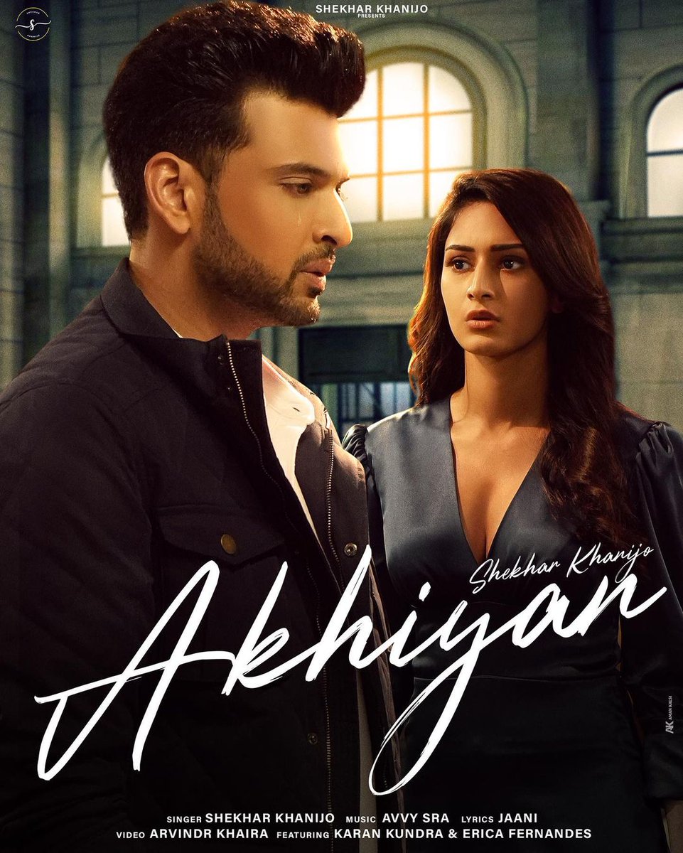 OttXpress's tweet photo. #Akhiyan: And she is back with the new song for you all. Releasing Soon! ��❤️

Ft. #EricaFernandes &amp; #KaranKundra.

#EJFians | #KaranKundrraSquad | #NewSong https://t.co/Q0bUbvRh3O