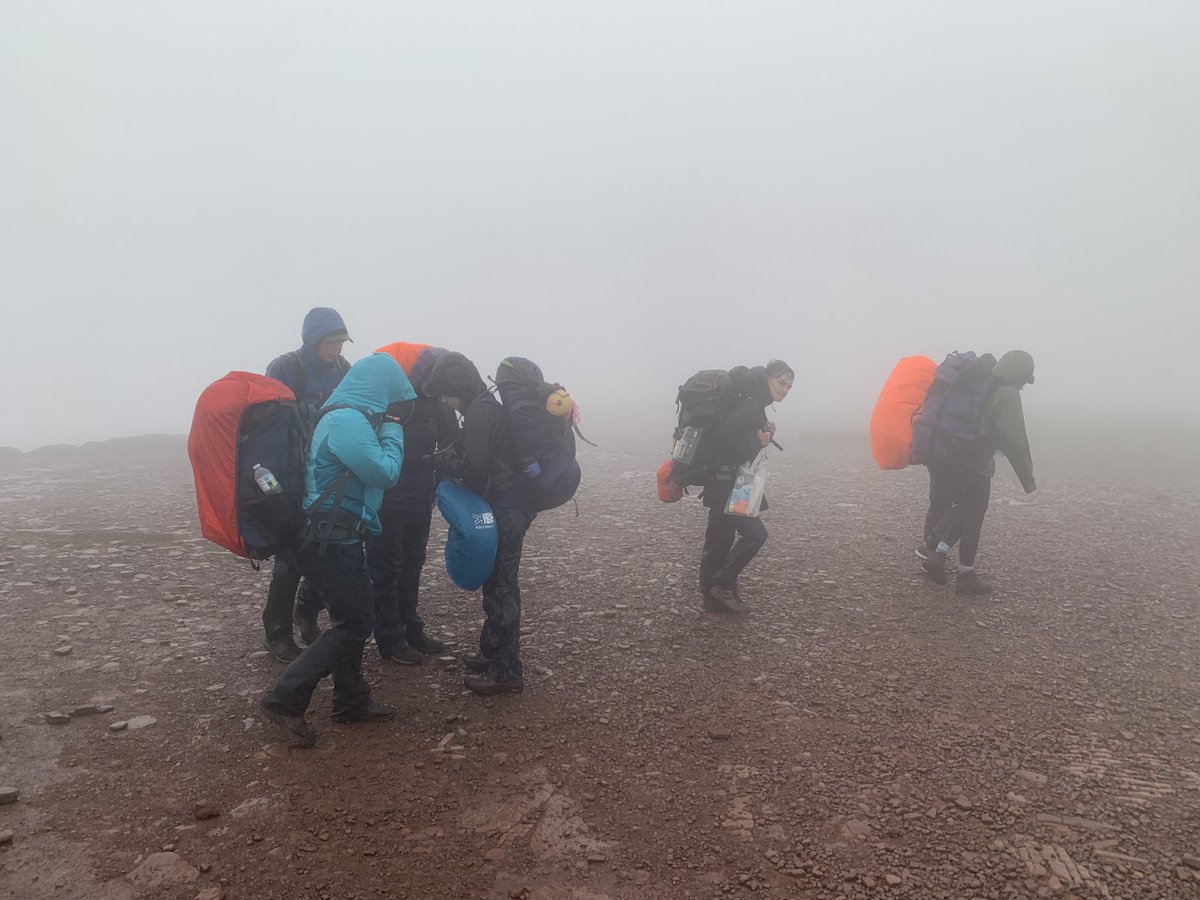 Silver DofE re-scheduled Silver Expedition in the Brecon Beacon. Day 1. #rain #navigationskills #makesyoustronger @WyedeanSchool
