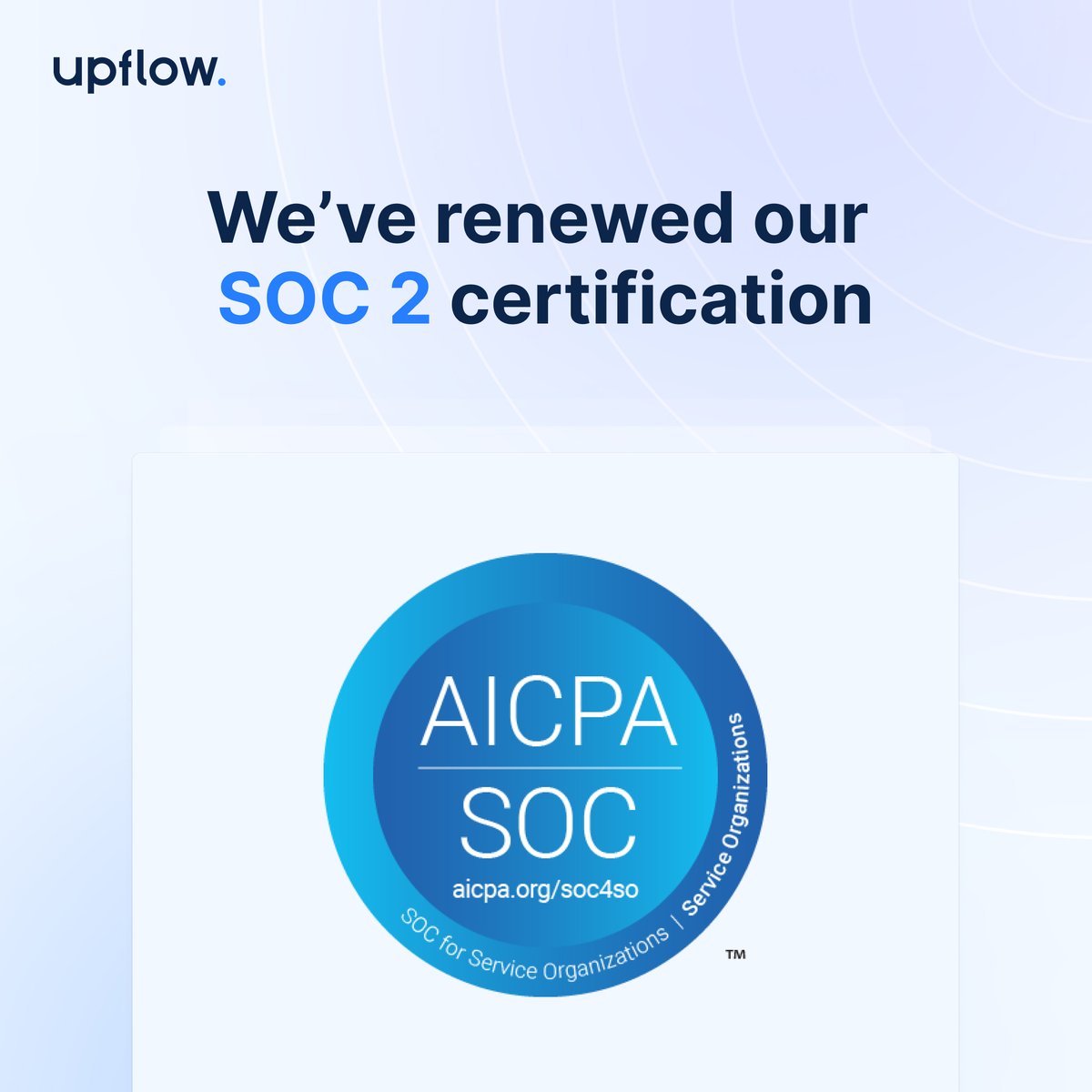 🔒 We take data security very seriously. The confidentiality of our customer data and integrity is and always will be our top priority. 

That’s why we’re very happy to announce that we’ve recently renewed our SOC 2 certification!