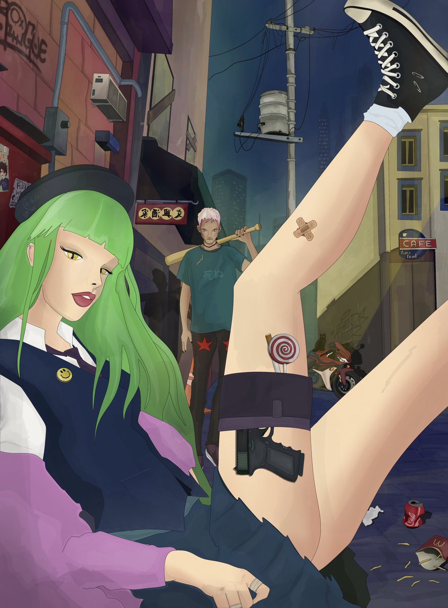 miwakoart's tweet photo. gmgmgm! happy friday everyone💚⛓️🛸🧡 #NFTCommunity https://t.co/Dkqkqj4Rd9