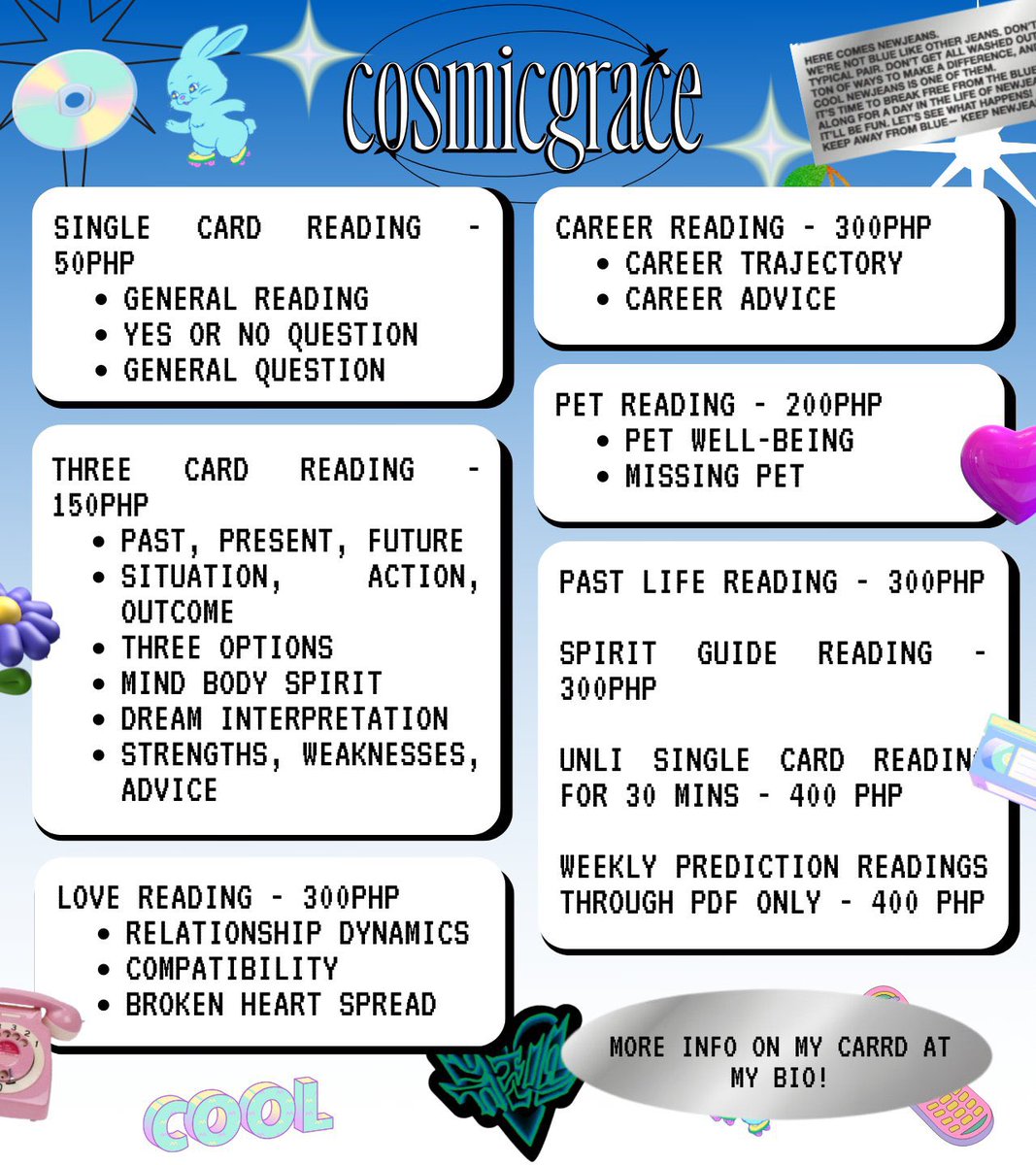 cosmicgracee_'s tweet photo. Hi!! Here are my rates and reminders! If you need more info you can check out my carrd: https://t.co/LnG9VWDEV4 or dm me! https://t.co/jQhvKcjCT4