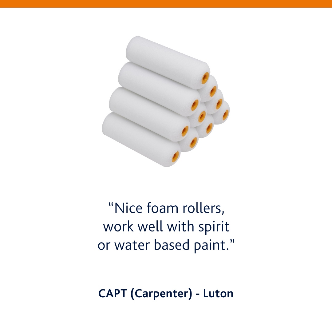 Hamilton_Decor's tweet photo. "Nice firm rollers, work well will spirit or water based paint." - CAPT (Carpenter) / Toolstation
#HamiltonDecoratingTools #HamiltonForTheTrade #ConsiderItDone #RollerSleeves #PaintRoller https://t.co/oLP8NhzYCb