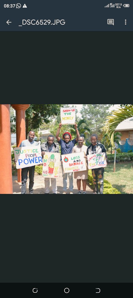 Sallykases02's tweet photo. Lets keep the momentum alive and we fight for our climate to sustain youth movements for climate Actions
#FridayForFuture 
#youthvoicecop27 
#Wetlandsconservationorganization 
#kiuesa 
#LossAndDamageFinanceNow https://t.co/u4Wi5R7PZP