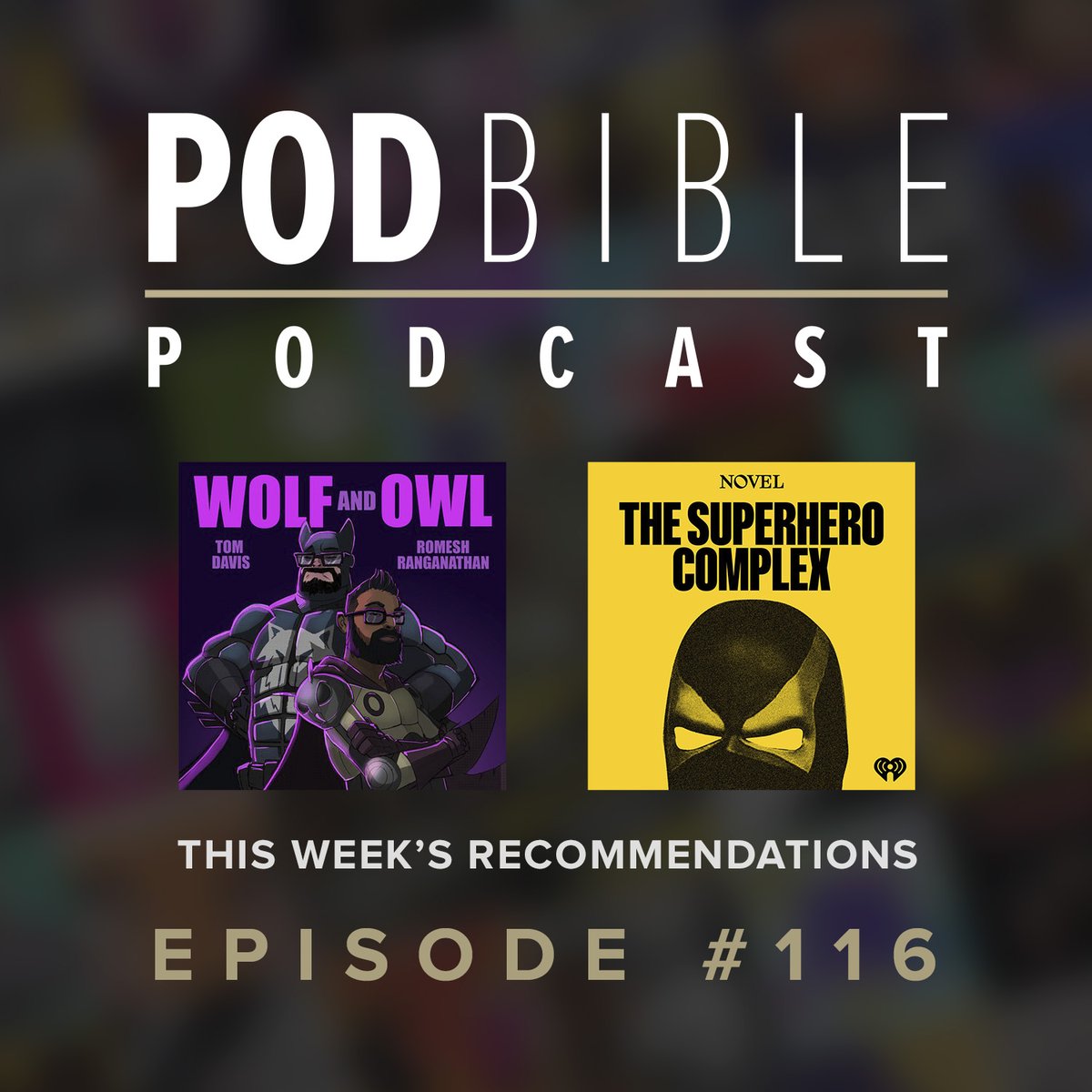 podbible's tweet image. On this week's Pod Bible Podcast #TellMeAboutIt's @stuwhiffen recommended #WolfAndOwl before Sean Douglas from the @nationaltrust Podcast spoke highly of #SuperheroComplex!

Listen now! podfollow.com/pod-bible-podc…

#podcastreview #podcastrecommendation