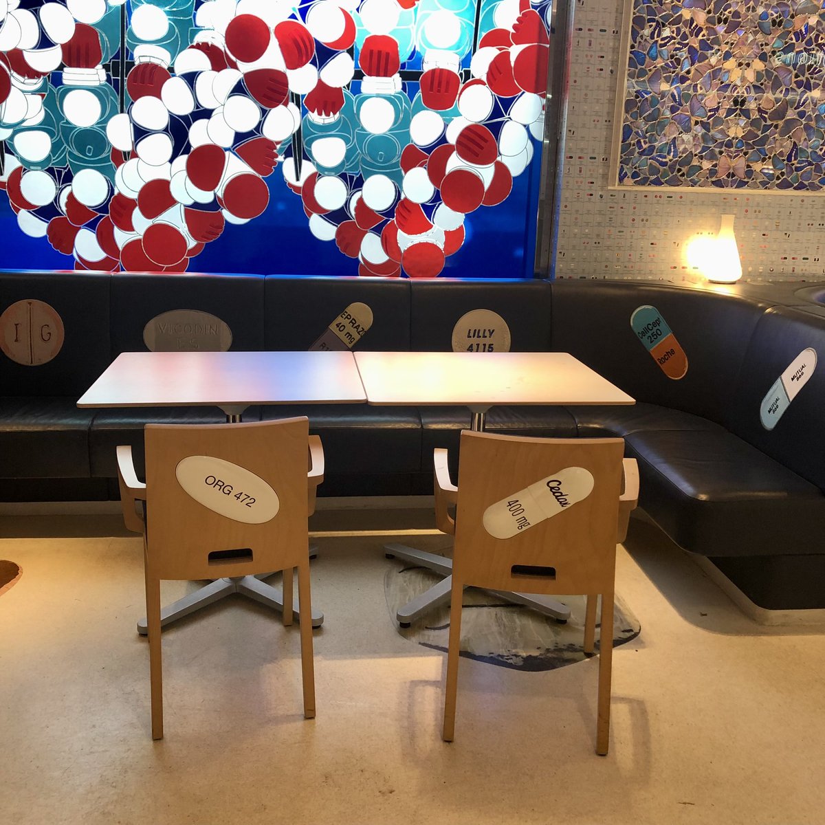 PixelPixelWoman's tweet photo. Who’s excited that @HENI community members get access to one of @hirst_official ‘s legendary #Pharmacy hangouts @NPSGallery ?? See you there soon…💊💊💊 https://t.co/cnof7SgOYg