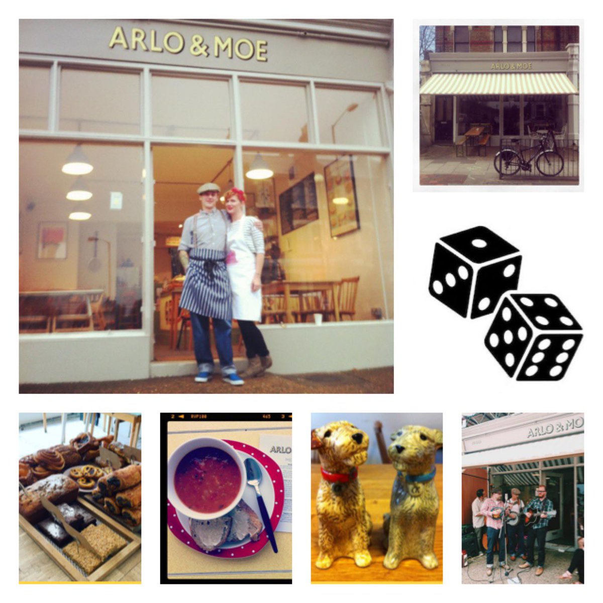 JaneCanDoSE4's tweet photo. A DECADE on the block🎉🥂🍾The fab @ArloMoe in #CroftonPark have been 10 yrs in SE4 serving us delicious food & coffee☕️Jules & Jamie have also given us live music🎶the dice🎲game at Croftfests/quirky salt & pepper pots/legendary Guinness cake/amazing soups & much MORE👏#Support https://t.co/7X0pH2TtmE