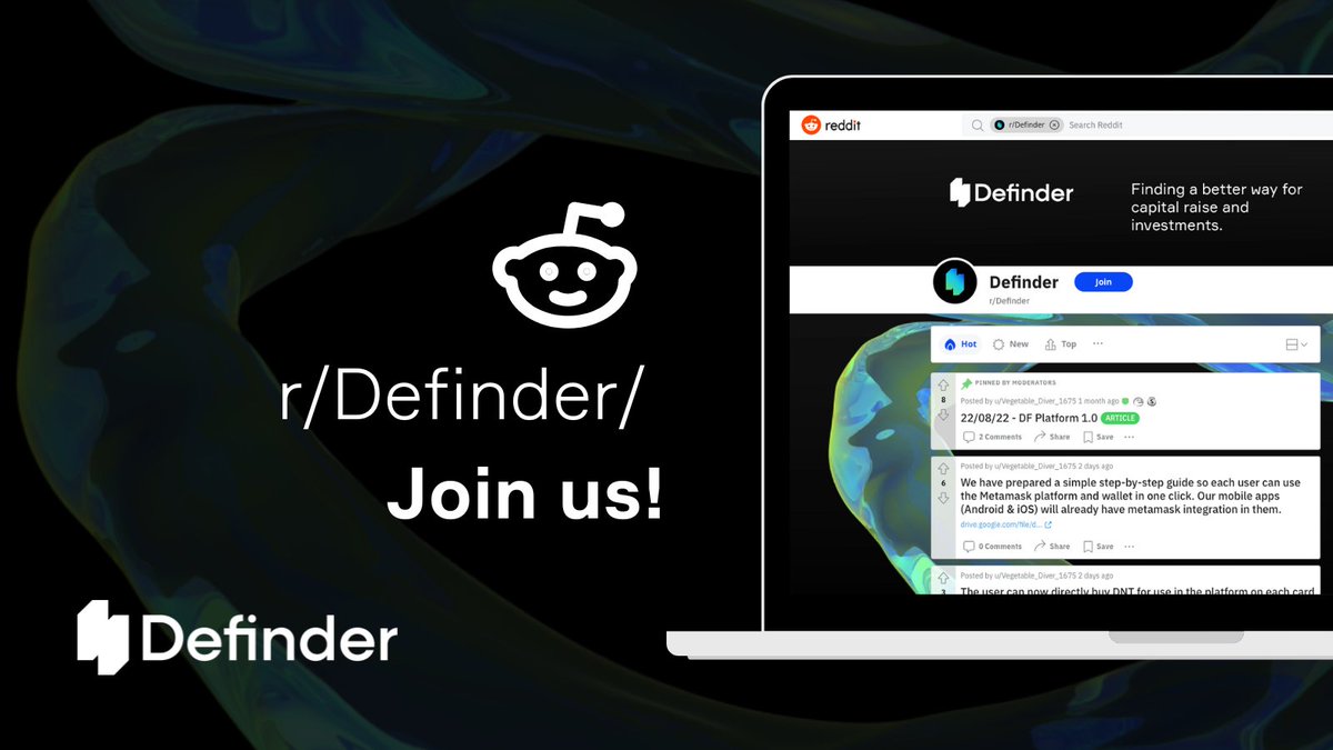Definder_global's tweet photo. 🐋Dive into Definder with @Reddit 
https://t.co/u7519WI9QO
Join us on Reddit, actively participate, earn karma and ask anything you are interested in. This is an ideal platform for AMA and we will use it for the #DFPlatform👌 https://t.co/dgmfIfBUdc