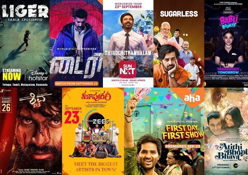 Boopath71189115's tweet photo. Sep 23rd Digital Platform Releases..
#LigerOnHotstar
#BabliBouncerOnHotstar
#ThiruchitrambalamOnlyOnSunNXT
#SugarlessOnVoot
#Shiva143OnPrime
#DiaryOnAHA
#FirstDayFirstShowOnAha
#KalapuramOnZee5
#AtithiBhootoBhavaOnZEE5 https://t.co/pFa4gv7QXL