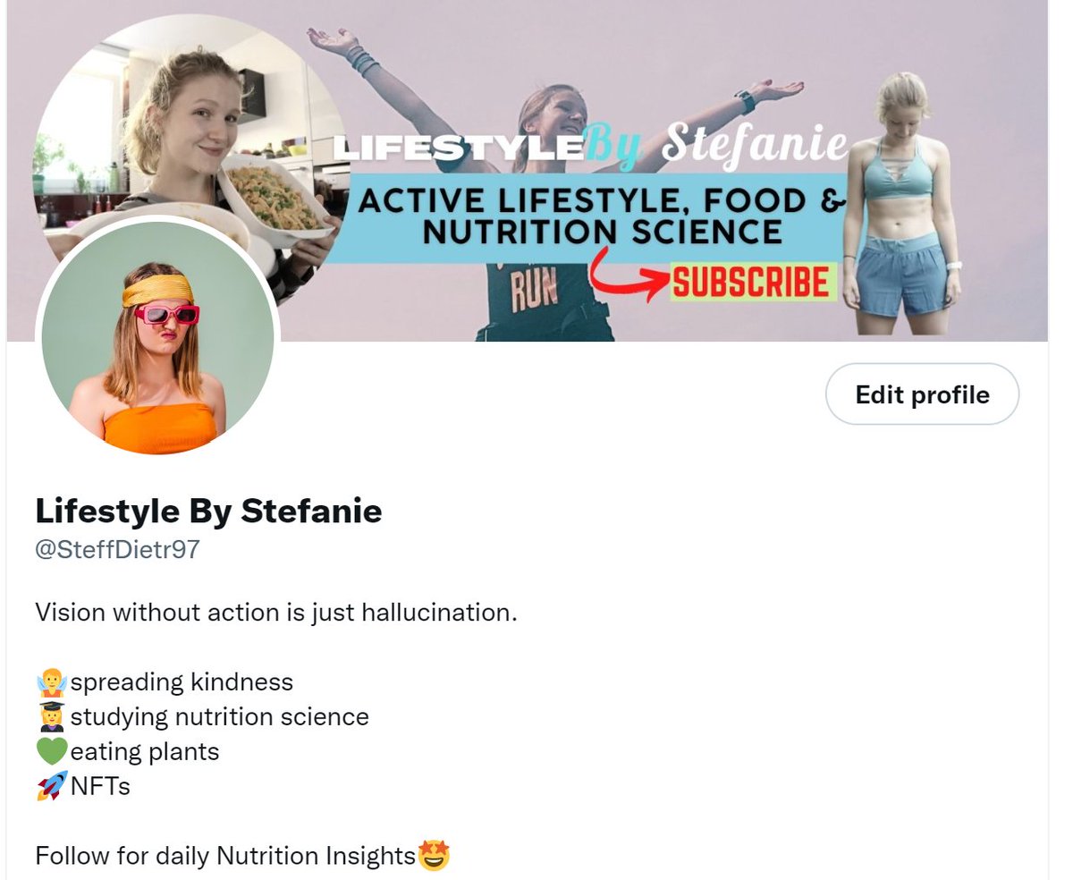 Good Morning Twitter Fam!

I changed my bio, from now on I will focus on sharing more of my passion, which is Evidenced Based Nutrition ⭐️

➡️How to use Food to cure disease, get healthy and live happily💚(and occasional NFT posts)

Stay for the ride!

#plantbased #nutrition