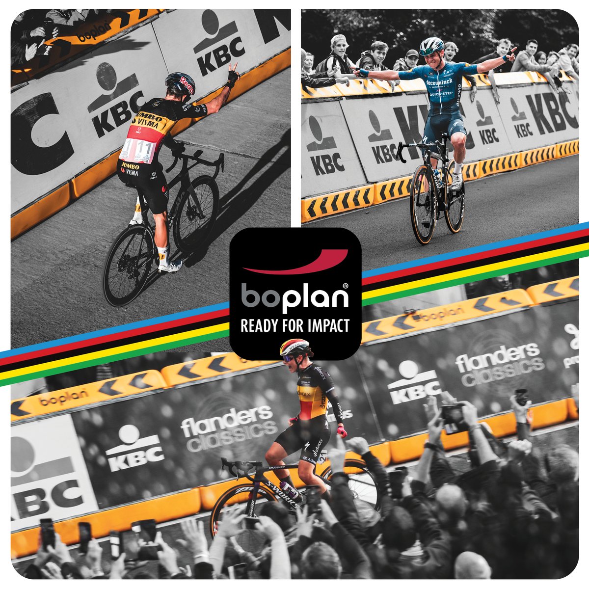 Will our 🇧🇪 Belgian leaders finish the job next Sunday at the 2022 UCI Road World Championships in <a href="/wollongong2022/">Wollongong2022</a>? Boplan wishes all riders good luck! Bring those rainbow stripes home! 🌈

#Boplan #BoplanSport #Wollongong2022 #Cycling #SafeCycling

📸 <a href="/FlandersClassic/">Flanders Classics</a>