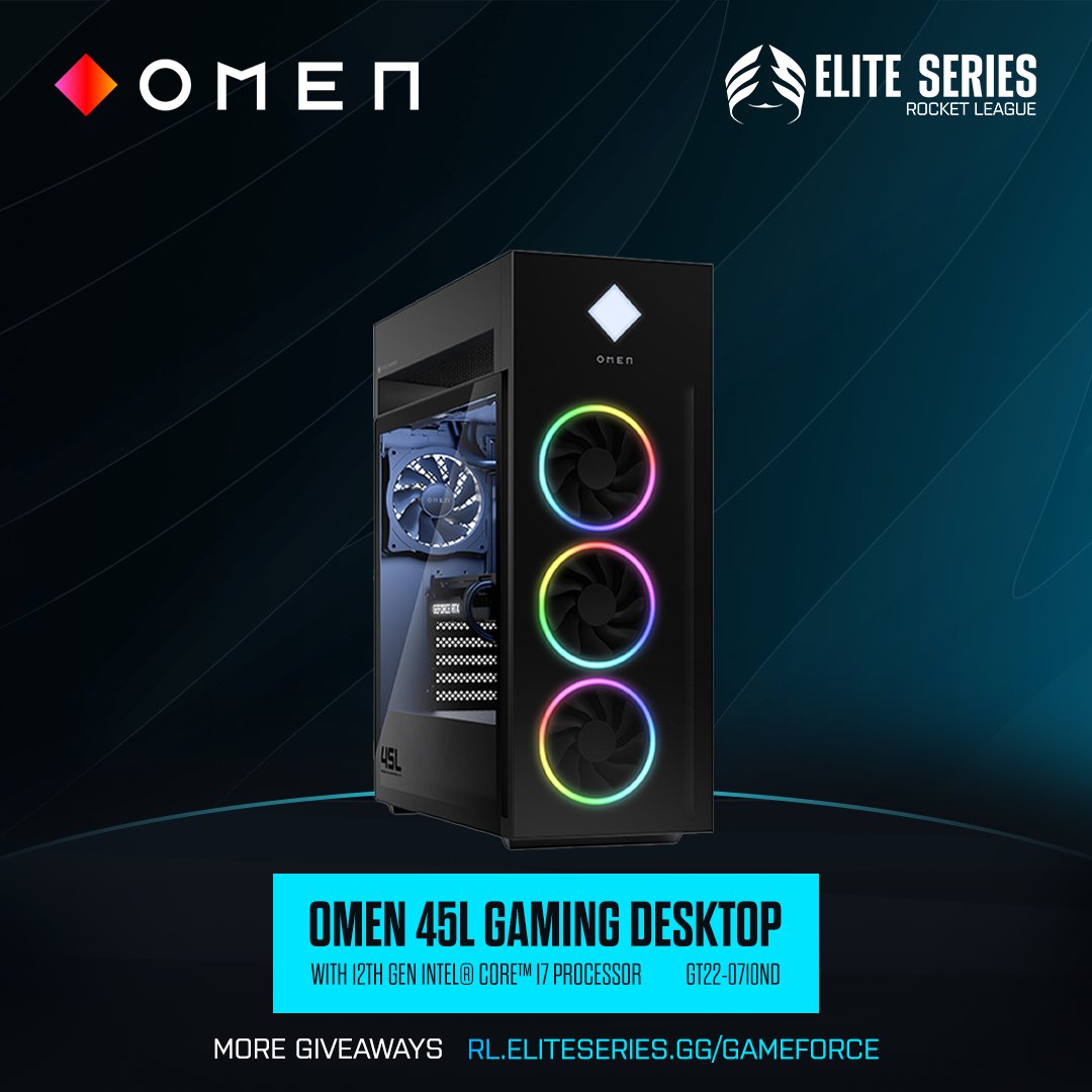 EliteSeriesRL's tweet photo. Win an OMEN 45L Gaming PC with an i7-12700K and 3070 Ti! 

Legend says this #OMEN PC gives you unlimited boost ↖️🚗

How to enter (Benelux only):
1. Follow @EliteSeriesRL
2. Follow @OMENbyHP
3. Quote Retweet with #OMEN and why YOU deserve this PC upgrade! https://t.co/CmoWXRhDAL