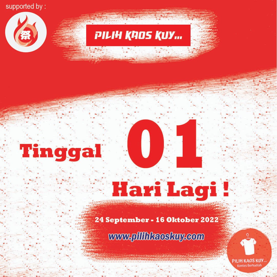 JalanTour's tweet photo. Jangan lupa besok kita buka untuk voting nya ya.....
Teman-teman bisa ikutan voting melalui link berikut ini :
https://t.co/ieO5USuUzW
Sesi voting akan dimulai tanggal 24 September - 16 Oktober 2022, Jadi jangan sampai ketinggalan ya teman-teman!!! https://t.co/5OZB1aaB13