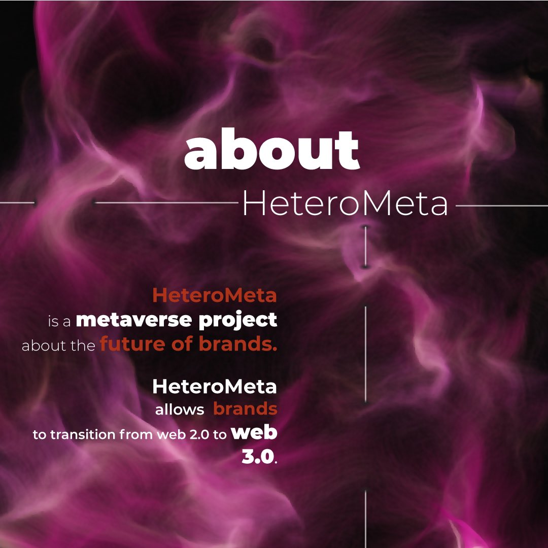 HeteroMeta's tweet photo. "About the future of brands." 
#heterometa #metaverse #brands #metaverseproject https://t.co/yXrcX068KZ