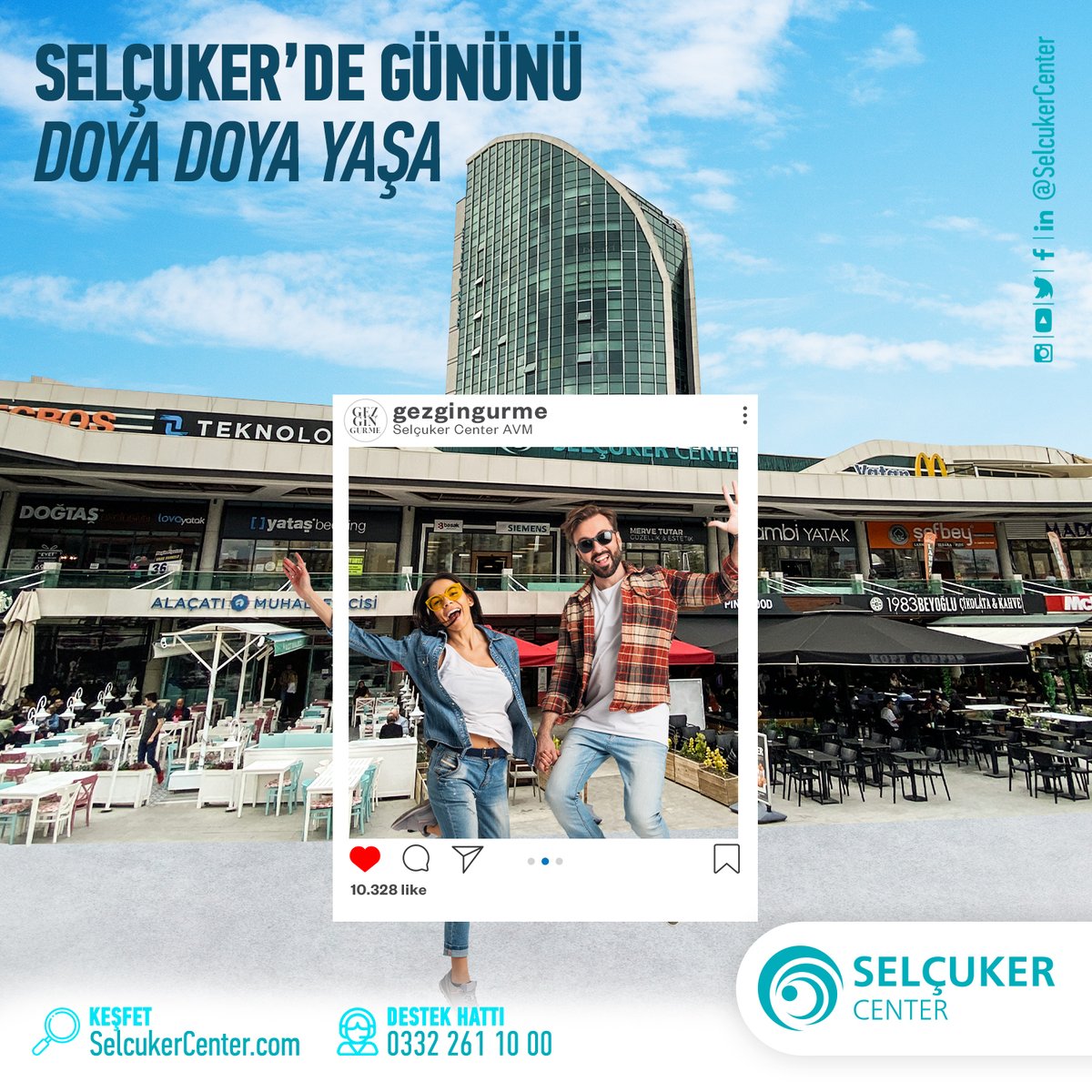 ArdenusEgitim's tweet photo. Selçuker'de gününü dolu dolu yaşa, mutluluğunu paylaş! 😊

Selçuker Center Alışveriş Merkezi
📍 Parsana Mh Kaletaş Cd No 2 Selçuklu / Konya

Destek Hattı 📞 0 332 261 10 00

#Selçukerdeyiz #Konya #SelçukerCenter #AVM #Selçuklu #Alışveriş https://t.co/mGnfQHpdWr