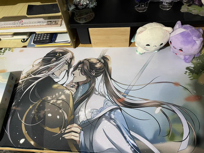 Printed gifts from  Now this is the biggest mousepad on my desk  and the scroll is so nicely done!  Thank you so much Candy!  