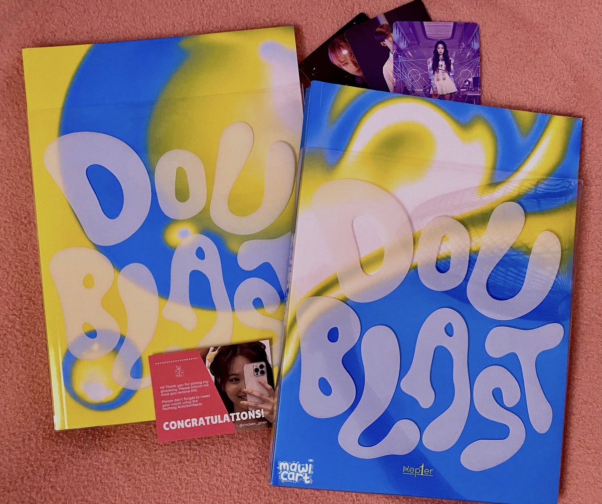 💌 . . .  #mawimails !!

      from: <a href="/chicken_gives/">🐣</a>  ♡

      hi, my doublast albums have arrived na po ! thank u so much for this giveaway. <3

. . . #chickenfeeds !