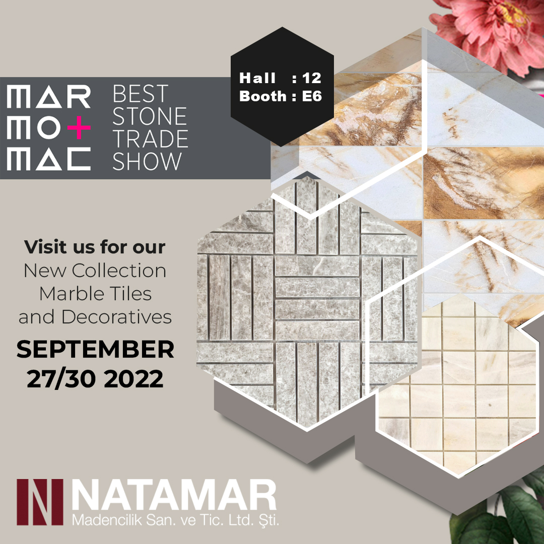 You're invited to our booth at Marmomac. 
#marmomac #marmomacc #marmomac2022 #homedesign #homedecor #homedecoration #homeinspiration #inspiration #marbledesi̇gn #marble #travertine #travertinetile #travertinepavers #limestone #limestonefloor #interiordesign #inteiordesign