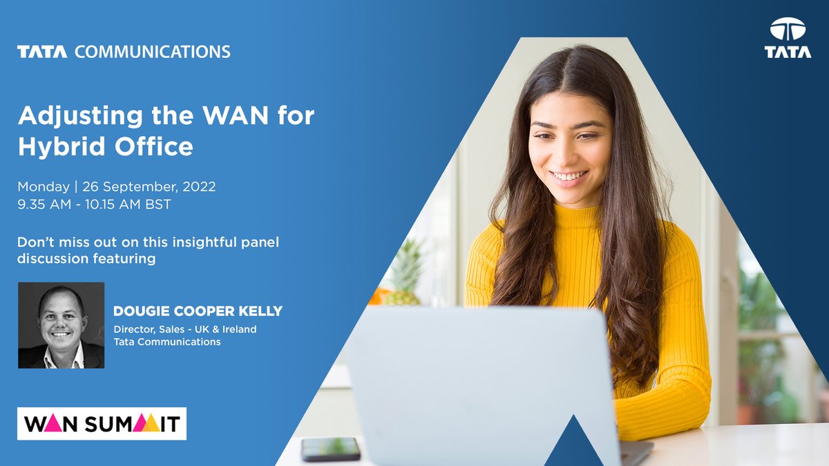 tata_comm's tweet photo. What has been the impact on the #WAN landscape as a substantial portion of network users are connecting from remote sites? Catch Dougie Cooper Kelly and fellow experts discuss this in their upcoming panel discussion at the #WANSummit London. Register now: https://t.co/RoG1lbDtQx https://t.co/4gl29a5ucU