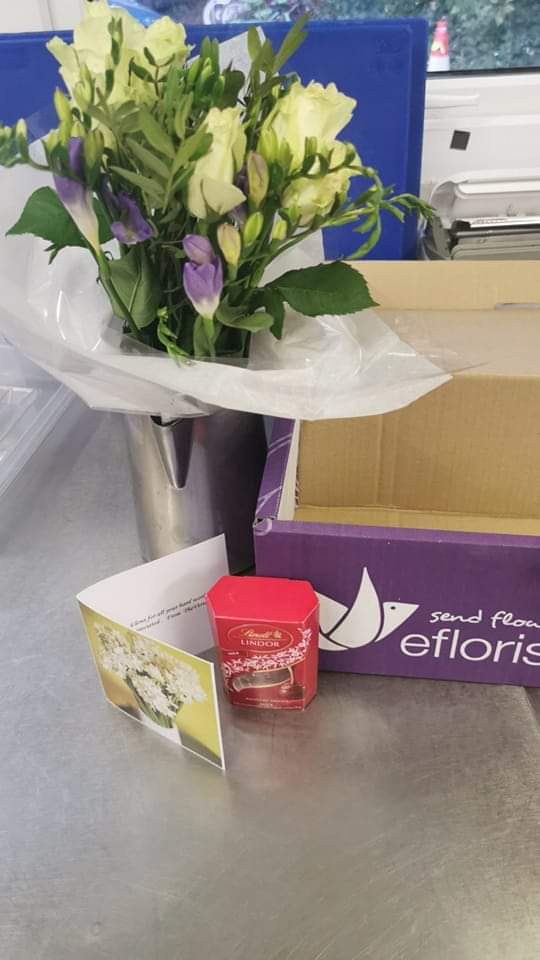 ElenaKi33324264's tweet image. @VertasGroup a lovely surprise today when I received these lovely flowers and chocolates to say thankyou for all my hard work. Thankyou Vertas catering team it means a lot to know I'm appreciated #schooldinners
#vertas#appreciated #lovewhatido
