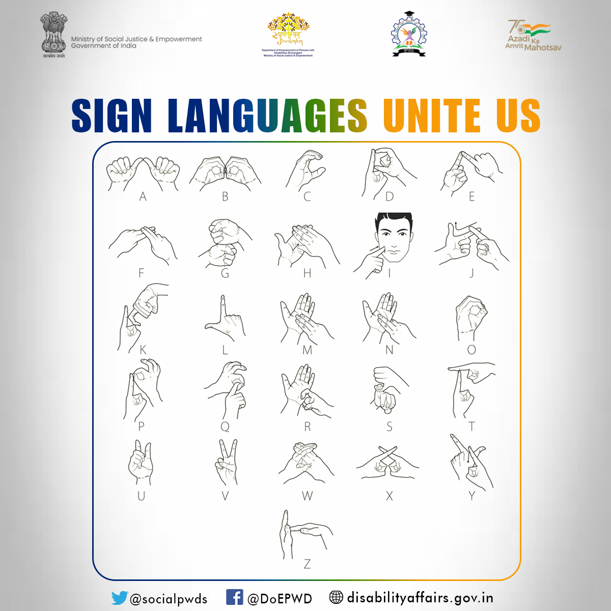 International day of sign language is the day when the tone of voice is not judged and people come together through actions and intentions rather than words.

#SignLanguageDay2022 #SignLanguagesUniteus  #OneNationOneSignLanguage